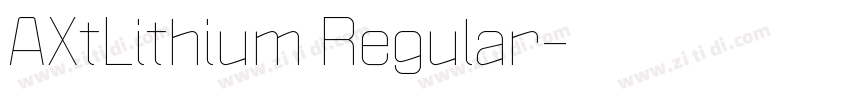 AXtLithium Regular字体转换